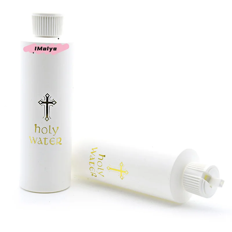 M-1 pc 250ml Catholic Holy Water Bottle Golden Christian Virgin Sculpture Bottle Portable Holy Water Bottle