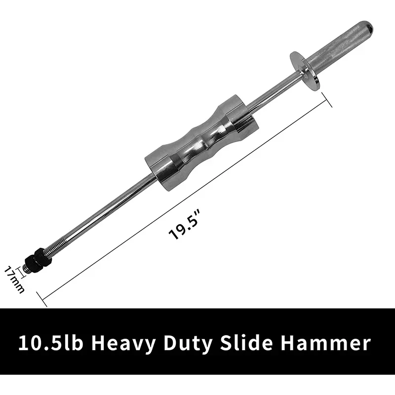 Inner CV Joint Puller Heavy Duty 10 Pounds Slide Hammer Front Wheel Drive Axle Half Shaft Removal Tool Kit  63mm 48mm