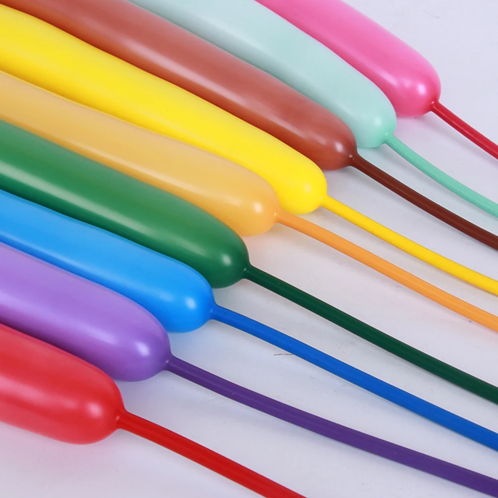 

100pcs Long Strip Latex Balloons Rainbow Twist Modeling Animal Shape Party Decoration Balloon For Wedding Birthday Festival