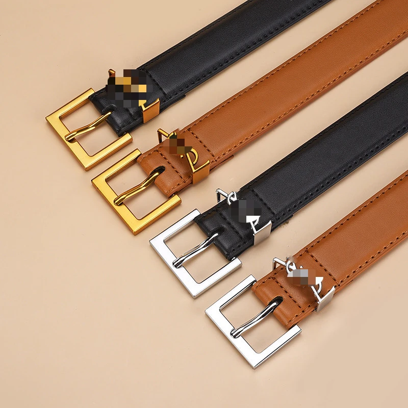 new Y network red model Yanglin ladies belt needle buckle light luxury simple ins style fine decorative waistband spot wholesale