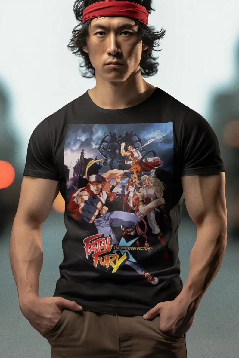 Fatal Fury The Motion Picture Anime Retro Graphic Tee Graphic T-Shirt