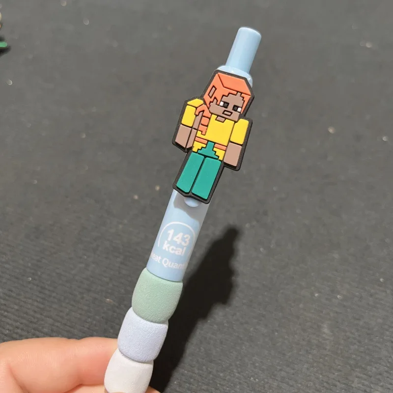 conjunto-de-material-escolar-minecraft-com-caneta-neutra-caneta-esferografica-retratil-para-alunos-do-ensino-fundamental-preta
