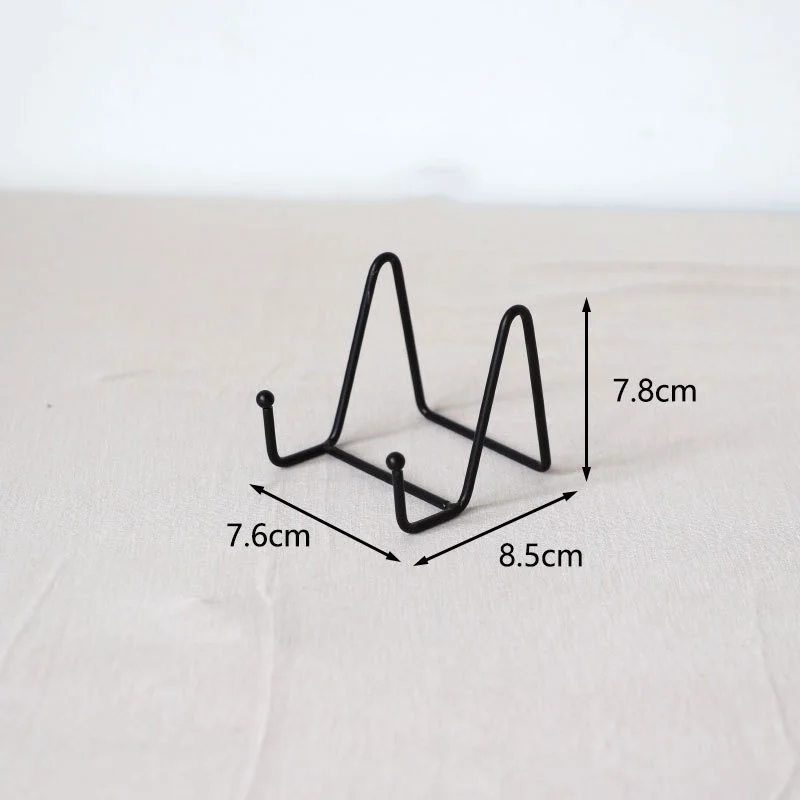 Eisen Kunst Magazin Display Stand Geschirr regal Platte Schüssel Bilderrahmen Fotobuch Sockel halter Home Dekoration Lagerung Ornamente – Detail 10