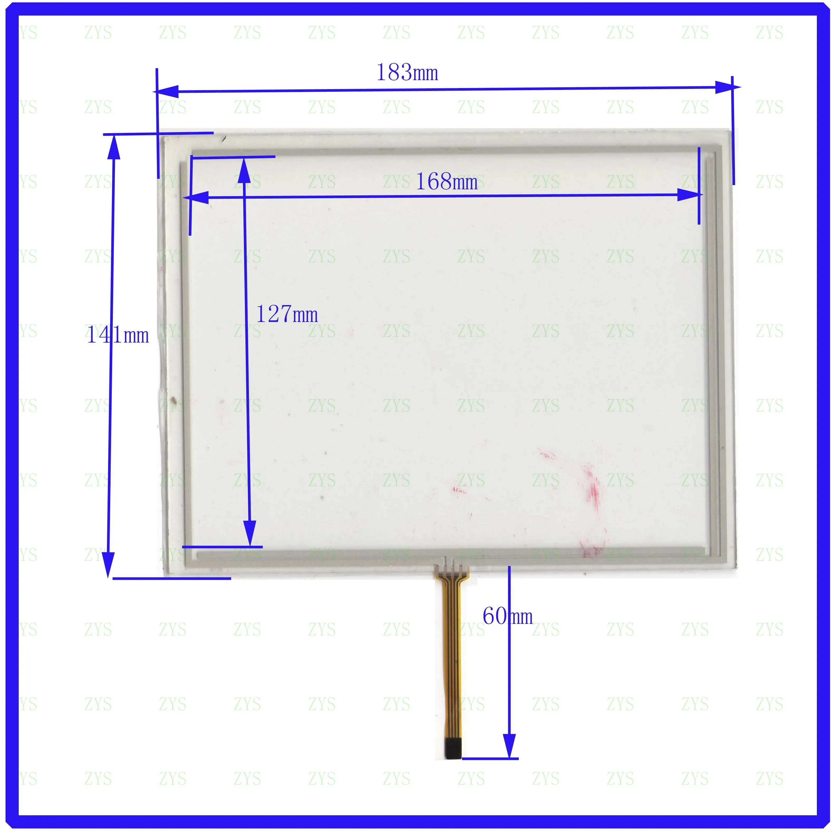 

ZhiYuSun LXH-TPM969-8.0 8Inch 183mm*141mm 4Wire Resistive TouchScreen Panel Digitizer this is compatible