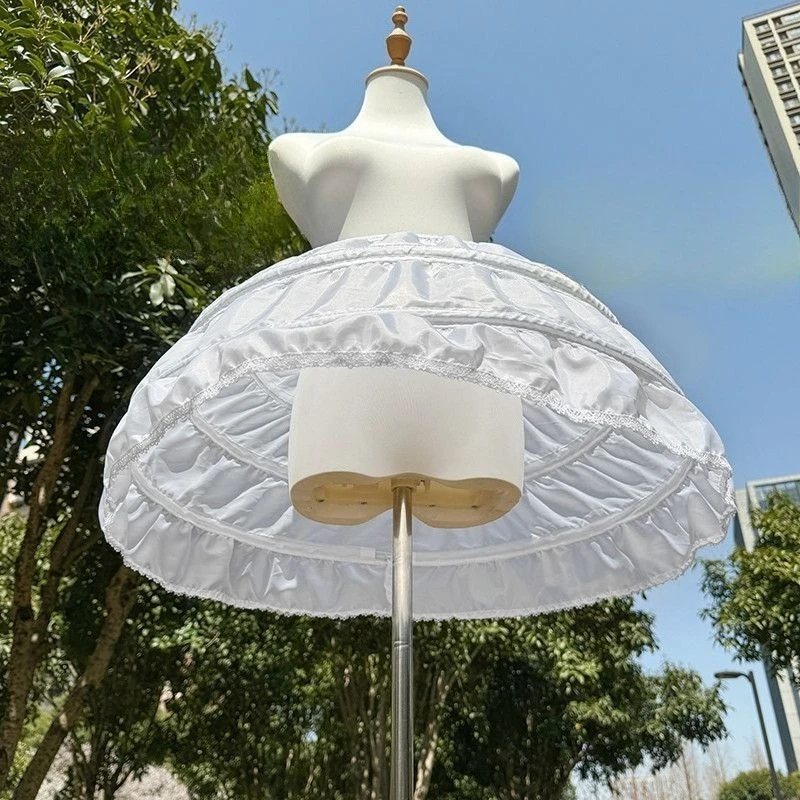 Fashion Short Skirt White Underskirt Cosplay Fashion Lolita Ball Clothing view 3