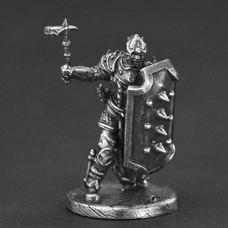 Metal Black Dragon Mercenary Regiment Soldier Action Figures Board Game Pieces Ornament Accessories Finished Product Model Toys
