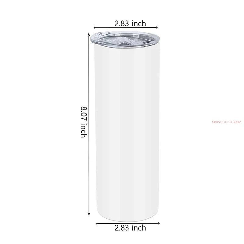 4pcs Sublimation Tumblers 20 Oz Skinny Straight,Stainless Steel Blanks Tumbler