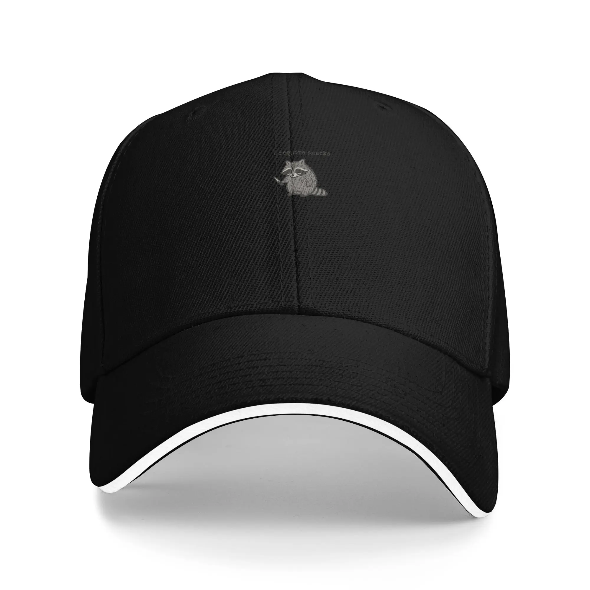 Hot Sale i Require Snacks Funny Raccoon Baseball Cap  Leisure Hat Women's  City Tour Hat Women's