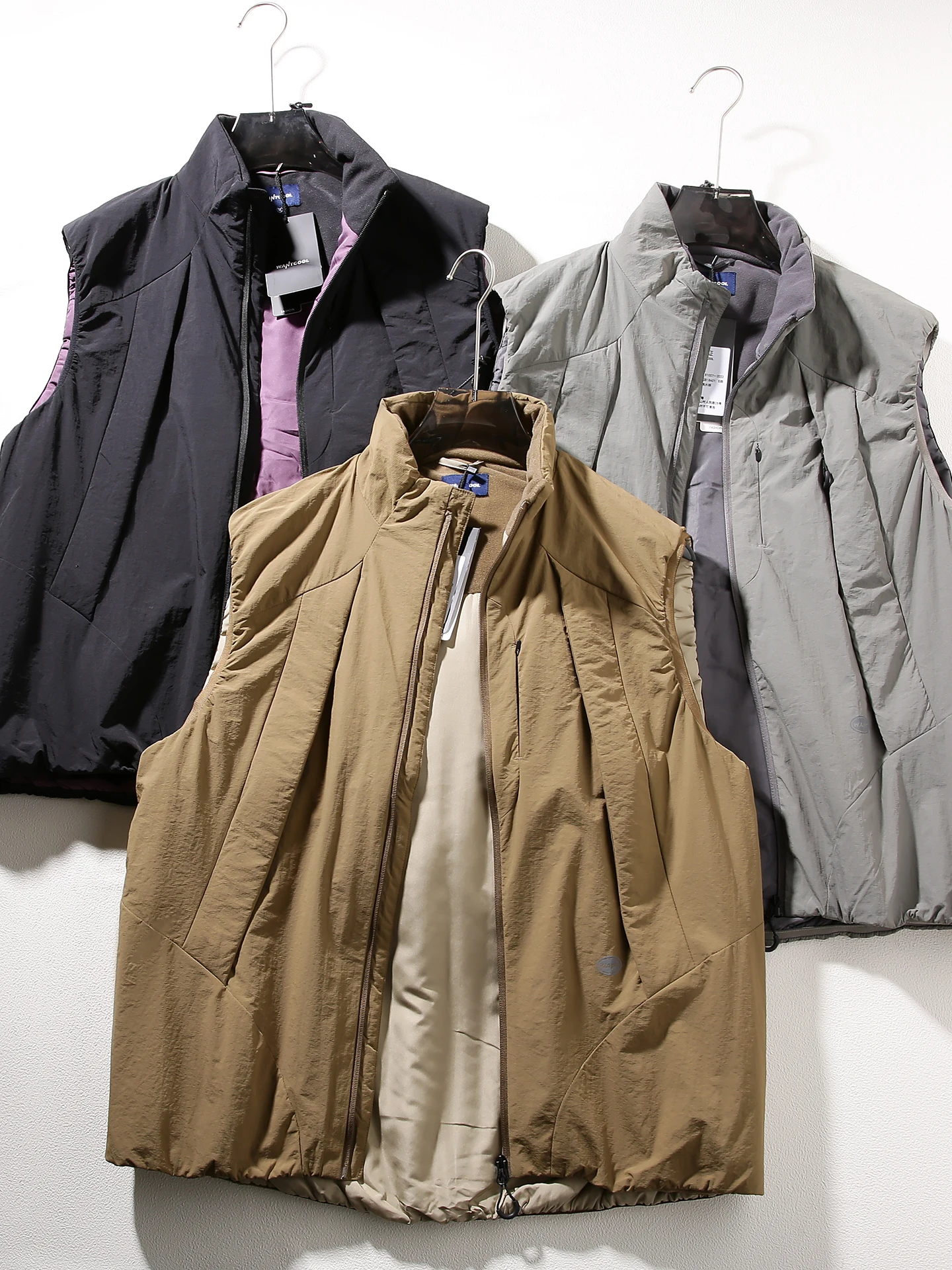 

Утепленный мужской жилет с воротником-стойкой для активного отдыха, ветрозащитный, водонепроницаемый, повседневный, спортивный, хлопковый, осенне-зимний