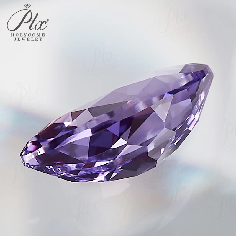 مختبر جديد نمت الأرجواني الياقوت ماركيز شكل بريليانت قطع فضفاض حجر تمرير الماس اختبار AGL شهادة مواد المجوهرات DIY بها بنفسك