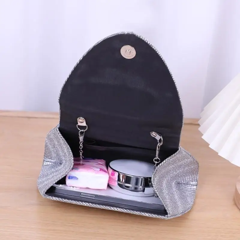 

Женский кошелек со стразами, вечерняя сумка, элегантный вечерний банкетный свадебный клатч для девочек