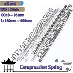 Wire Diameter 1.0mm Extra Long Compression Spring 65Mn Spring Steel Y-shaped Pressure Springs Length 150-500mm Can Be Customized
