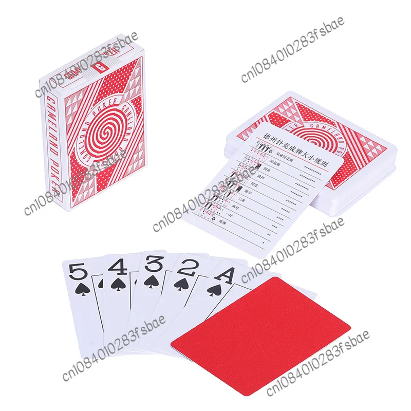 Pyramid Plastic Frosted Big Word Texas Playing Cards Chess Room Mahjong Pu Special Waterproof Anti-Folding Poker