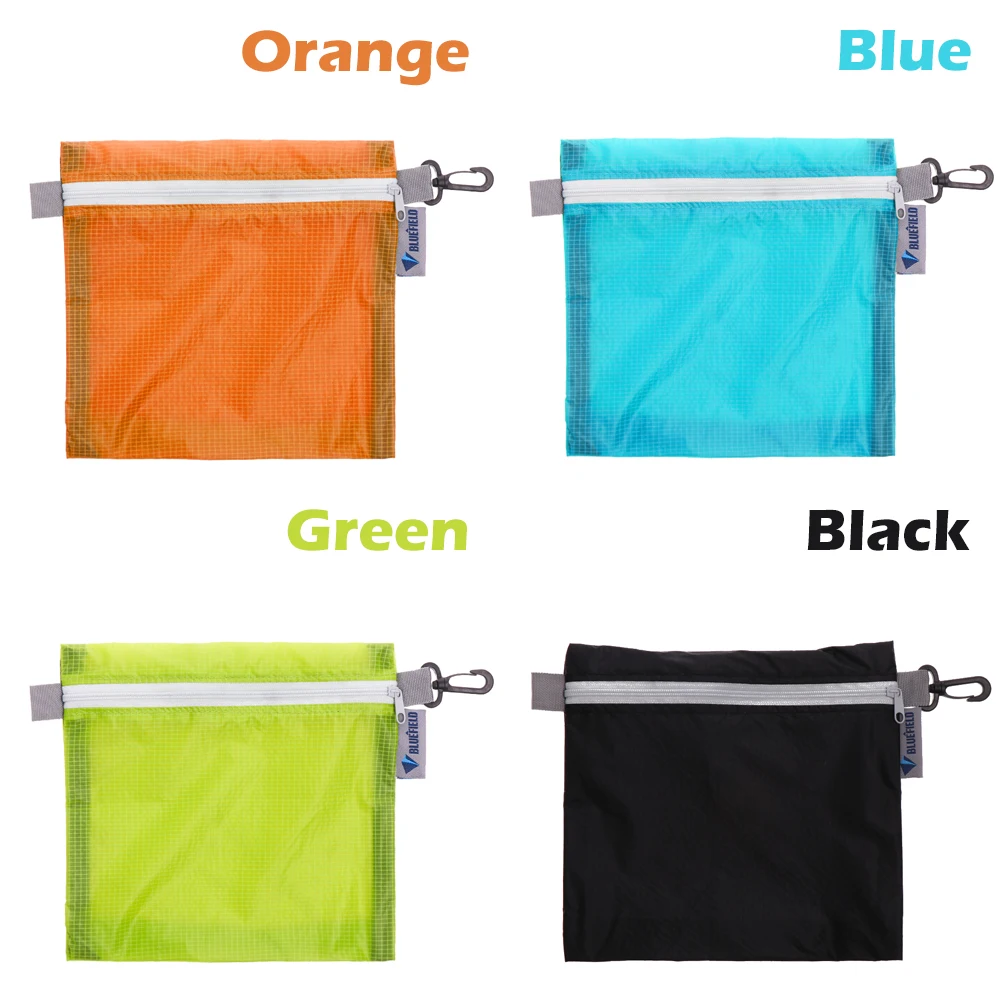 1pc Outdoor Waterproof Bag Swimming Pouch For Camping Hiking With Hook Zipper Storage Pocket Travel Cosmetic Bag