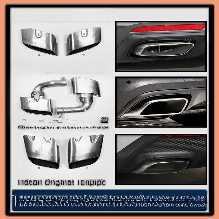 For models 14 to 24 Porsche Cayenne 911macan Paramela 718 Original exhaust pipe square mouth