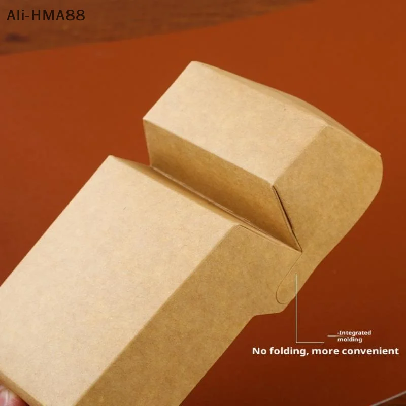 (YY) 50 قطعة من ورق الكرافت للاستعمال مرة واحدة، صينية تقديم الطعام، شبكتين، بطاطس خفيفة، بطاطس، سلطة الدجاج، كرتون، إخراج الحاويات للحفلات #4