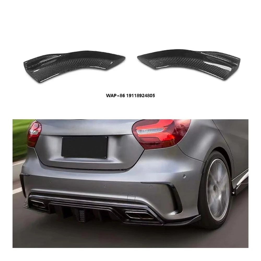 

OEM Carbon Fiber Body Kit New Rear Side Splitter Bumper for Benz A200 Sport A260 A45 W176 2013-2018