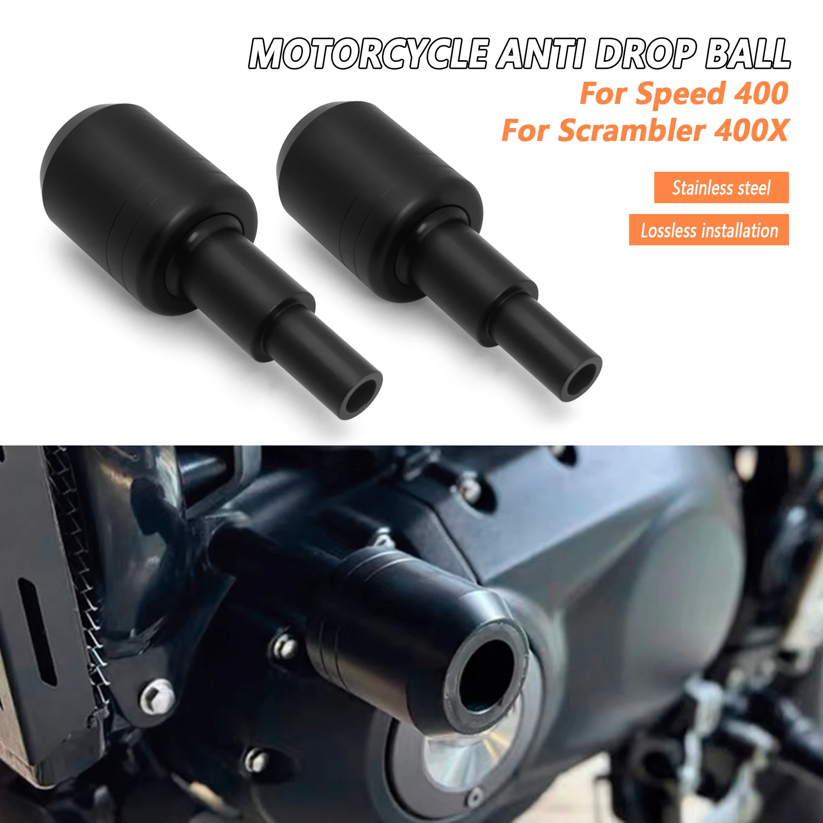 

For Speed 400 2024-2025 motorcycle Falling Protection Frame Slider Fairing Guard Crash Protector Scrambler 400X