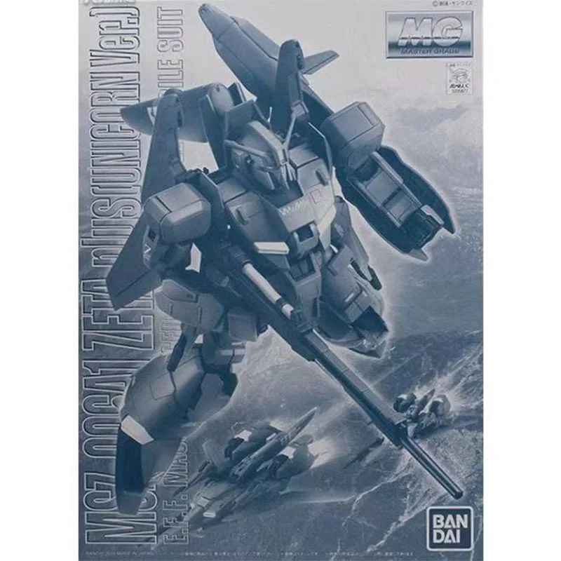 Bandai Original MG Z Plus A1 MSZ-006A1 1/100  Anime Action Figure Assembly Model Toys Collectible Model Ornaments Gifts For kids