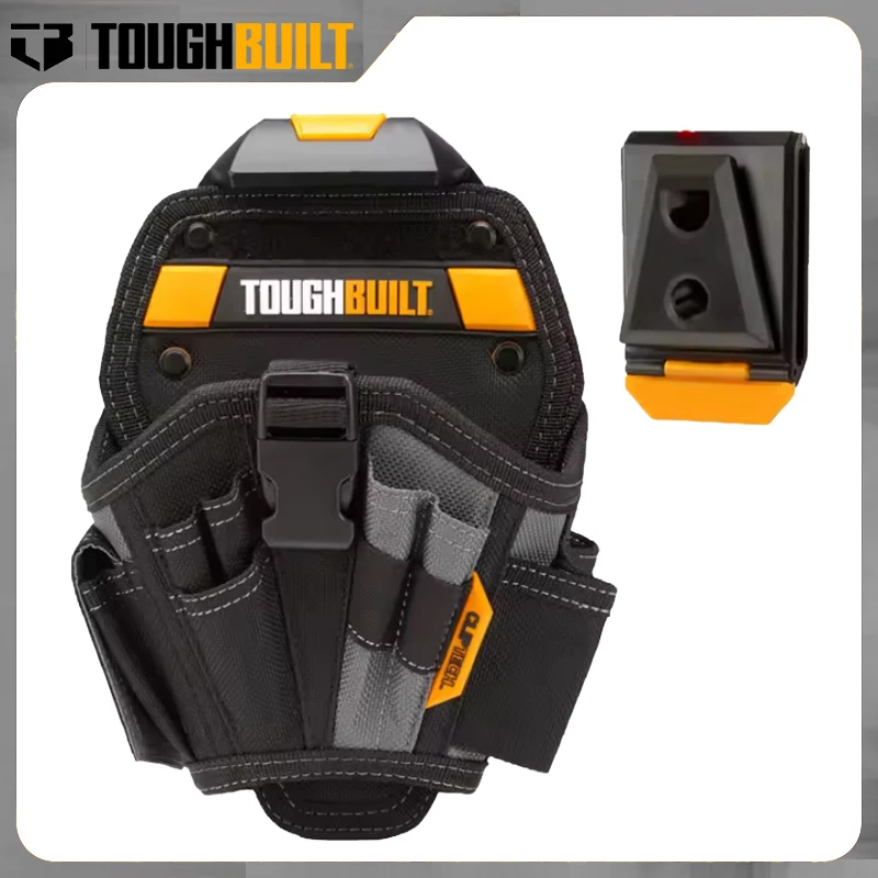 TOUGHBUILT TB-CT-20-L Large Drill Holster 13 Pockets Loops Heavy-duty Rivet-reinforced Portable Durable Tool Bag