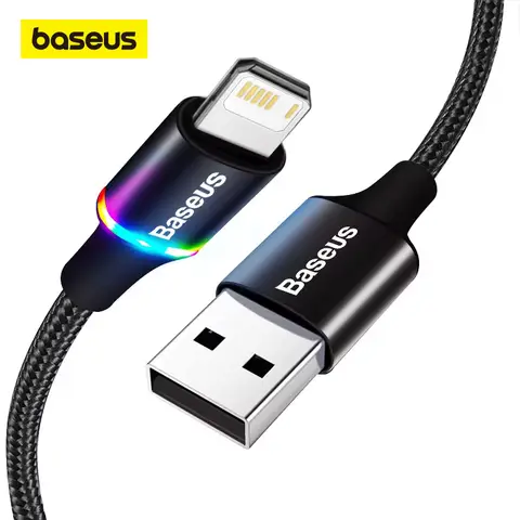 LED USB Cable for iPhone fast charging BASEUS