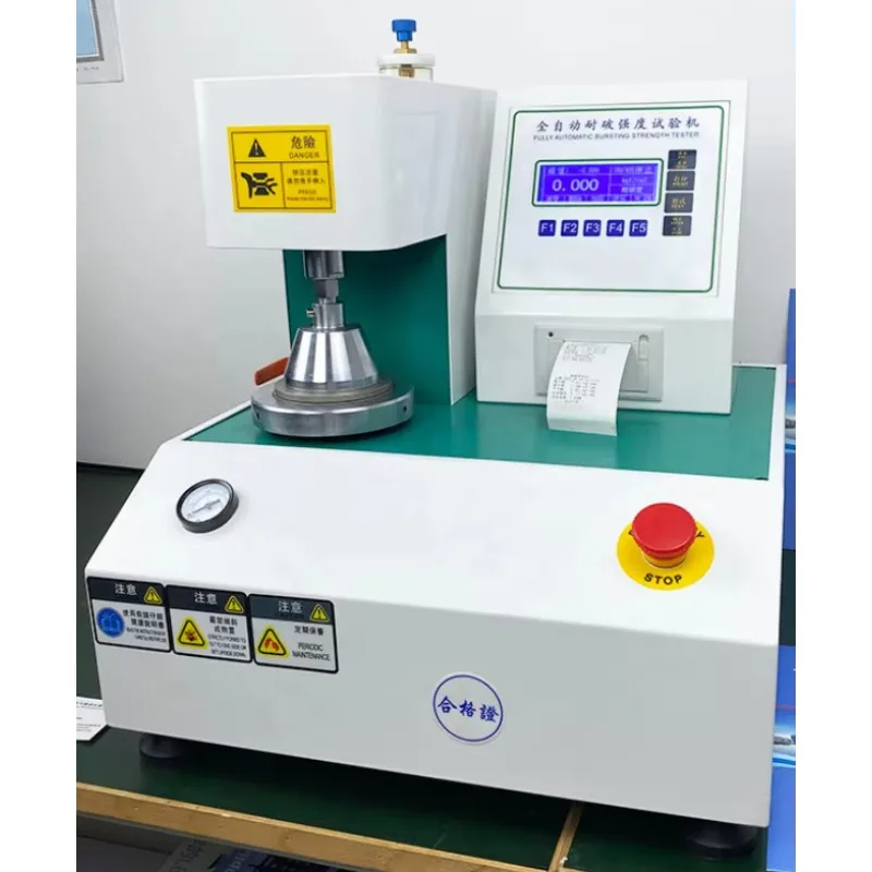 Touch-tone Paper Carton Rupture Strength Testing Machine - 1 Year Warranty