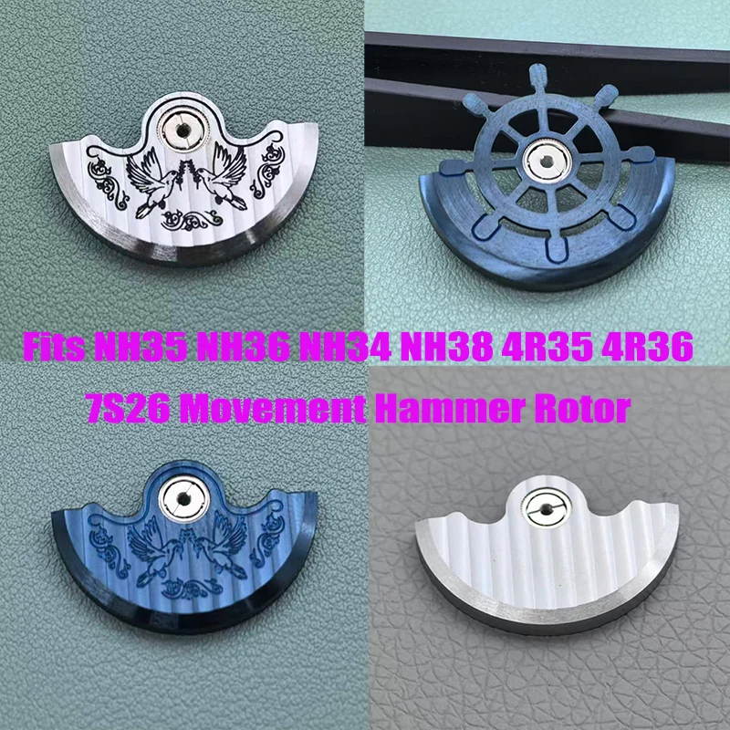 

New NH35 NH38 Rotor Automatic Hammer Rotor Oscillating Weight Fits NH34 NH36 NH38 NH70 4R35 7S26 Mechanical Movement Repair Part