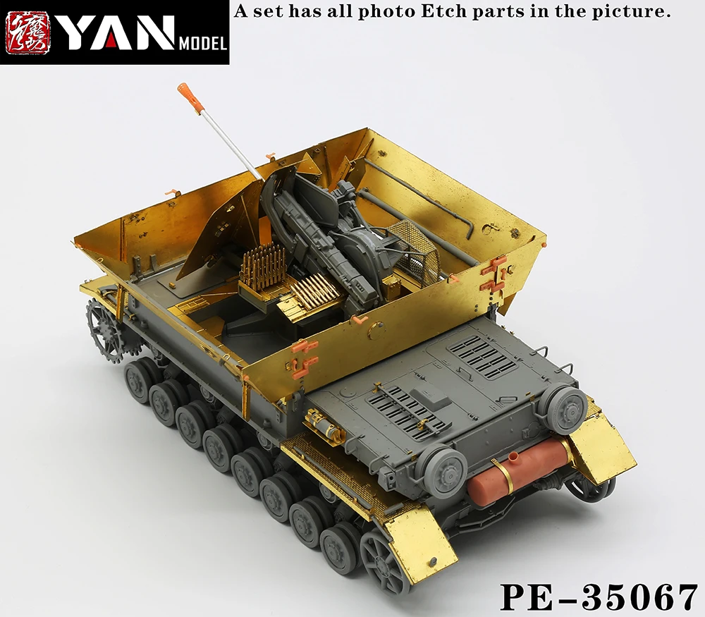 

Yan модель PE-35067 1/35 3,7 см Flak Auf Fgst Pz.Kpfw.IV для модели границы
