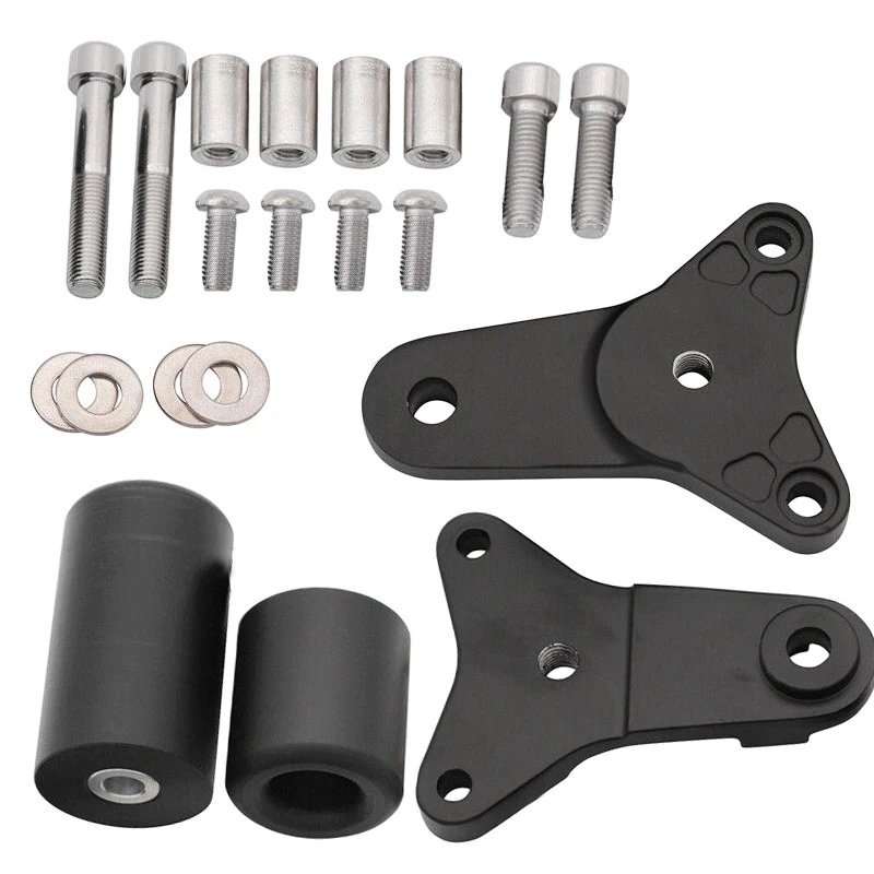 

Черная мотоциклетная рама ползунок защита от ударов новый комплект подходит для Suzuki GSXR600 GSXR750 2011 2012 2013