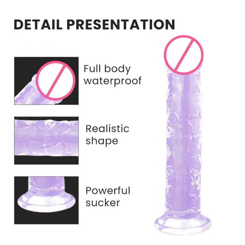 Manual Simulation Soft Dildo,Multi-color Suction Cup Dildo,Sex Toys,Sexy Toys,sexual toys for women,adult items for masterbation image 5