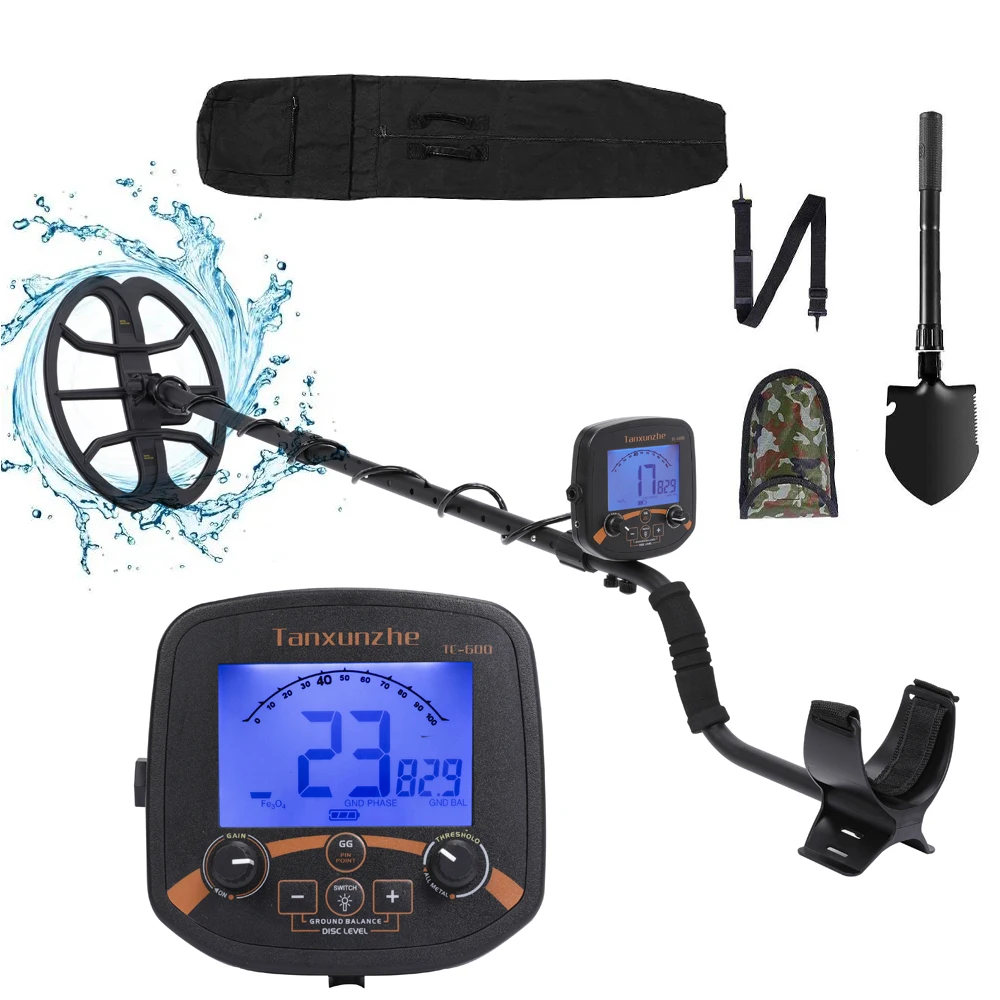 Professional Metal Detector TC600 Better TX 850 Treasure Hunter Gold Detector Pinpointer Waterproof Coil & Control Unit Cover