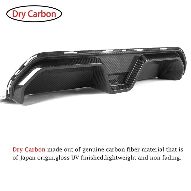 Autoclave Dry Carbon Tech Real Carbon Fiber Rear Bumper Diffuser Lip Spoiler Splitter For BMW New 5 Series F90 M5 2021+ CS Style