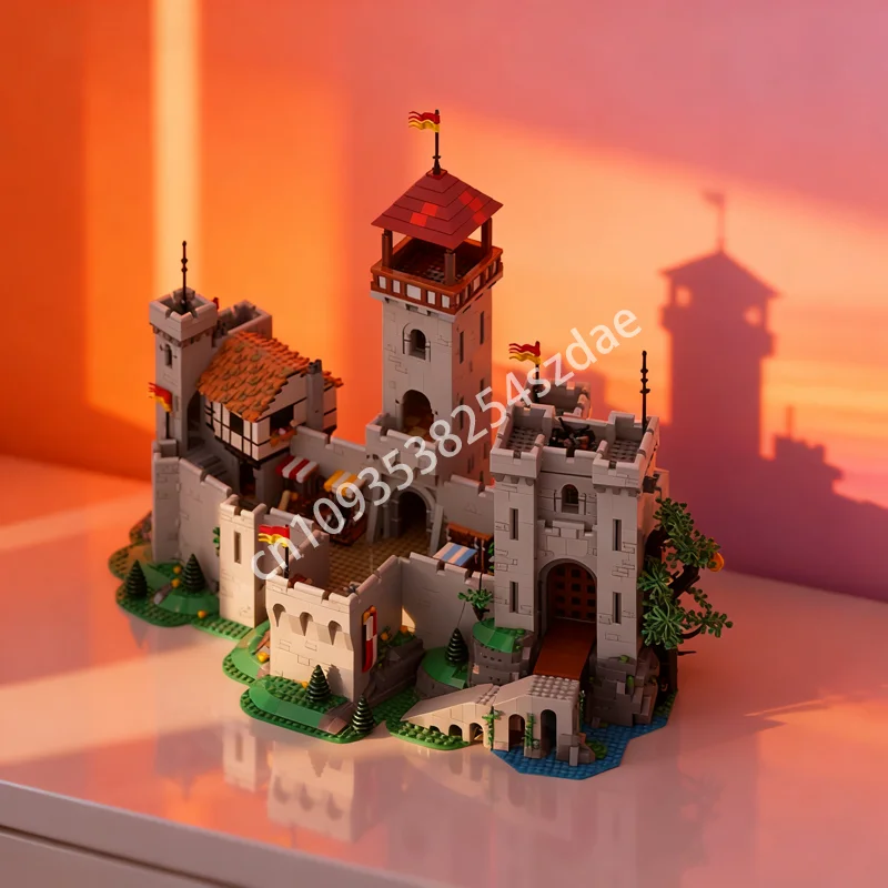 

1955pcs MOC Lion Knightsed Castle Keep Expansion Model Building Blocks Architecture DIY Toy Idea Education Christmas Gift Kids