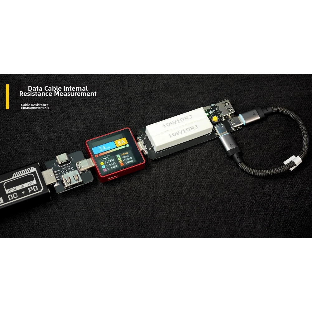 Production Line Testing As Shown Kelvin Meter Key Control Measurement Device Measurement USB-A To MicroUSB Cable