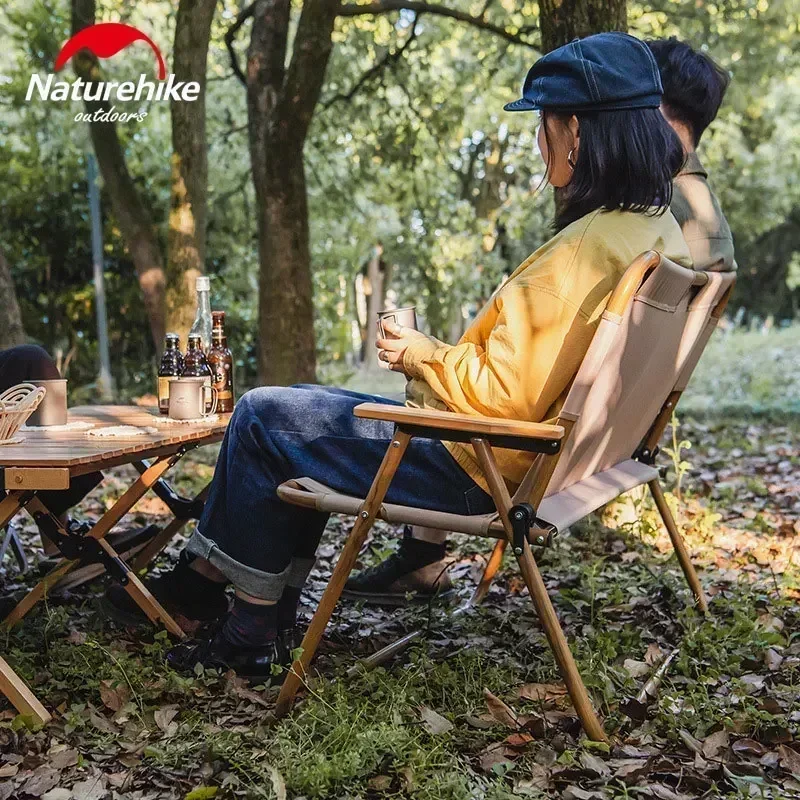 Naturehike Outdoor Folding Chair 2 Persons Portable Camping Chair 600D Tear-resistant Breathable Fishing Picnic Backrest Chair