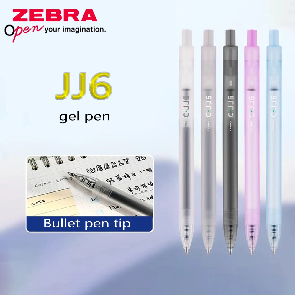 

Новая японская гелевая ручка ZEBRA C-JJ6, прозрачный держатель для ручек, черные чернила, 0,5 мм, Kawaii, школьные принадлежности, канцелярские принадлежности, обратно в школу