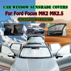 Car Full Coverage Sunshade For Ford Focus MK2 MK2.5 Hatchback 2004~2010 Anti-UV Sunscreen Window Sunshade Cover Auto Accessories