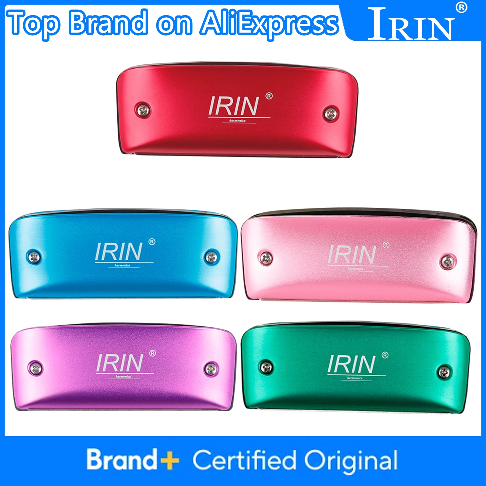 

IRIN 7-луночная блюзовая гармошка C/D/F Key блюзовая арфа подходит для начинающих деревянный духовой инструмент красный/зеленый/фиолетовый/синий/розовый доступный