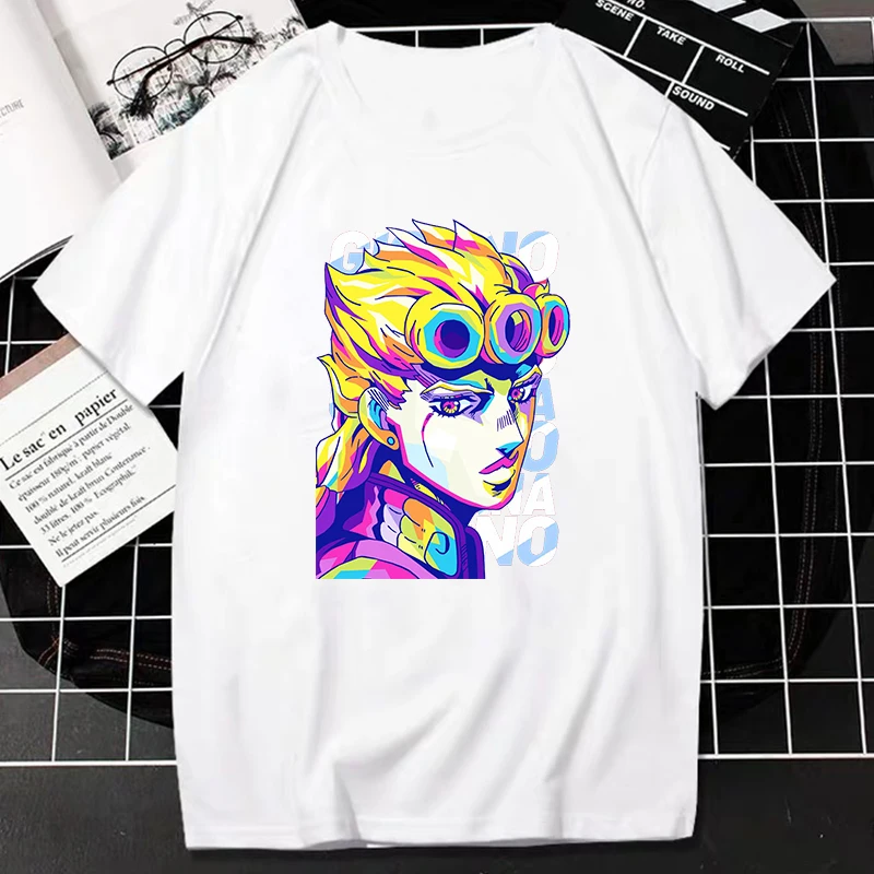 Anime Jojo Bizarre Adventure Tshirt Harajuku Japanese Manga Tops Women Men Fashion Casual Tee Oversized T-shirt Dropshipping