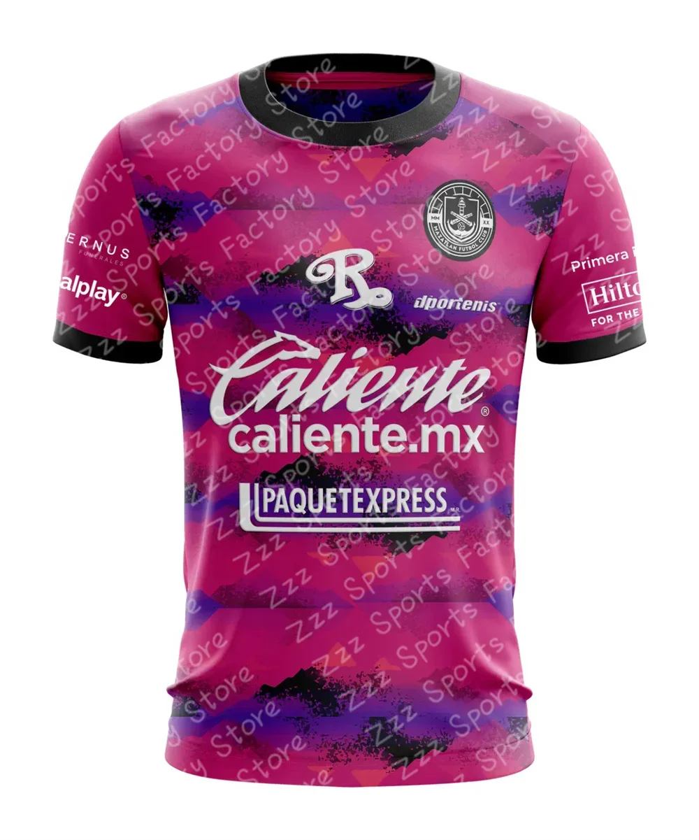 

Liga MX 24_25 Mazatlán Home_Away Training Jersey Summer Short Sleeve T Shirt Football Sportswear Printed Oversized Tops