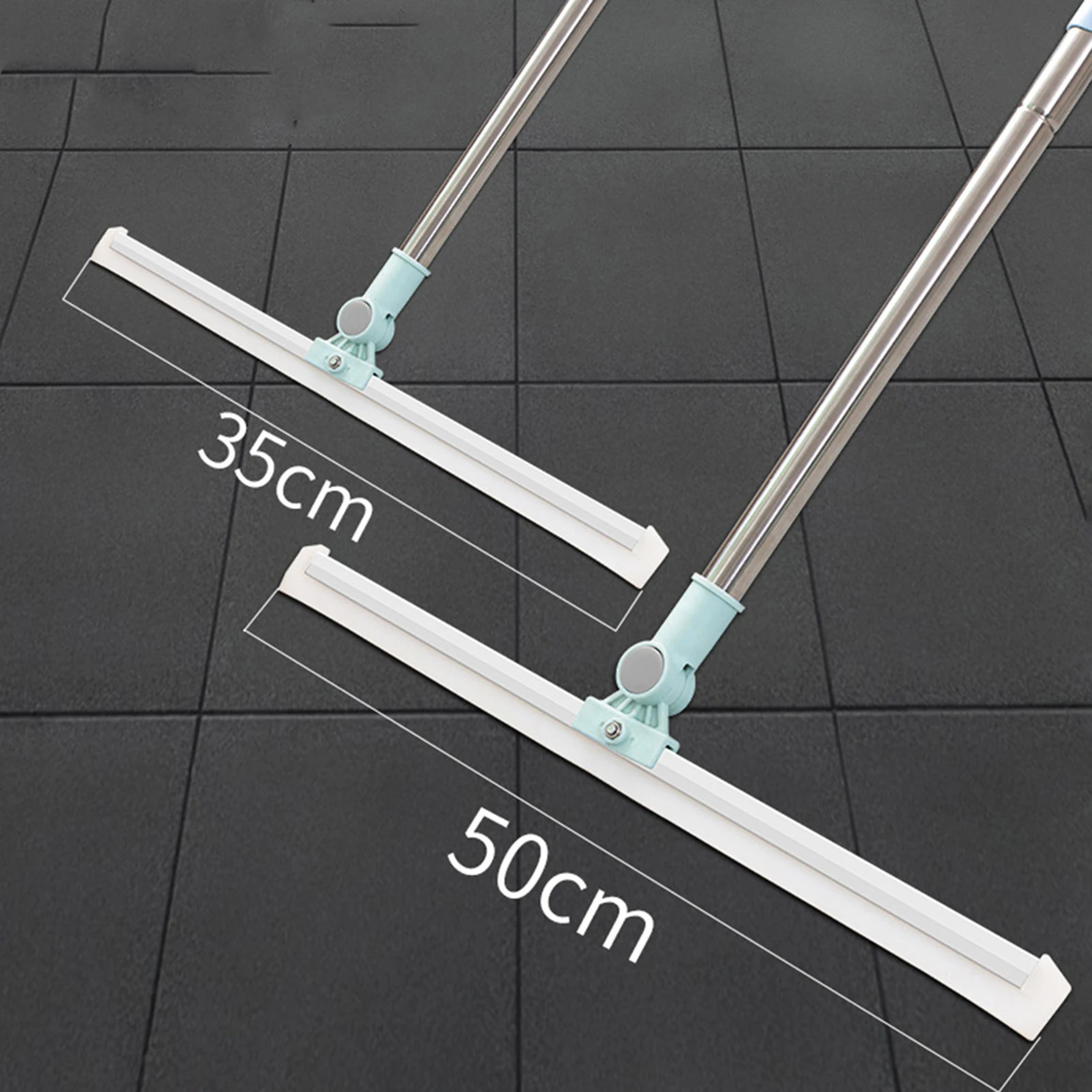 Professional Floor Scrubber Squeegee Solid Natural Silicone Rubber Head for Concrete Tile Floors Glass Windows