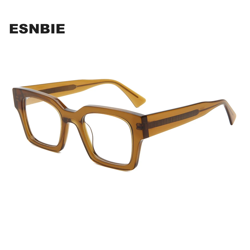 

Thick Acetate Square Glasses Frame Men Brand Women Optical Prescription Myopia Glasses Spectacles armação de óculos masculino