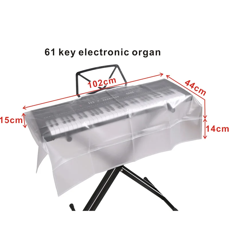 61/88 Transparent Keys Piano Keyboard Covers Piano Keyboards Stretchable Dust Proof Folding Waterproof Covers dropshipping hot！