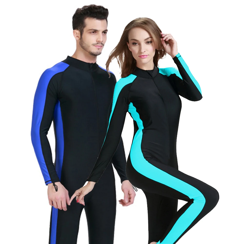 

Men Women Wetsuit Quick Dry One-Piece Swimsuits Long Sleeve Girls Snorkeling Kayaking Four Seasons Surfing Clothes Diving Suit