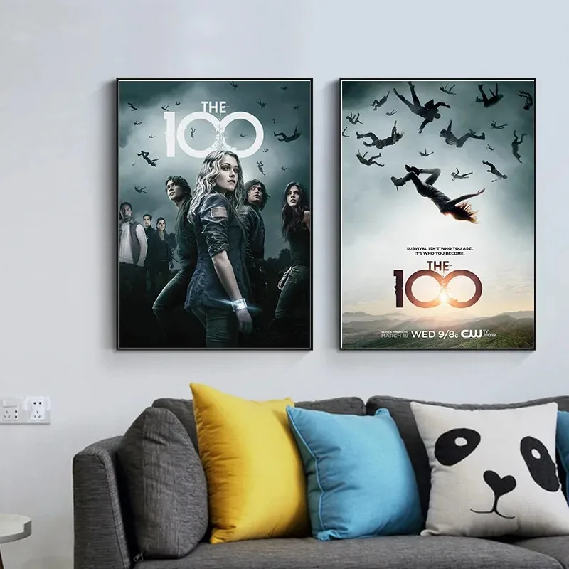 The 100 Season TV Series Show Movie Art Home Decoration for Room Living Wall Decor Picture Posters Canvas Painting Poster