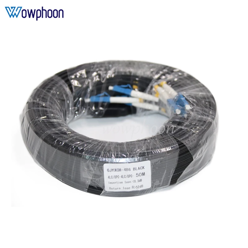 Fiber SC UPC, 3 Steel Wire, 4 Core Drop Cable, Supplementary Price customized