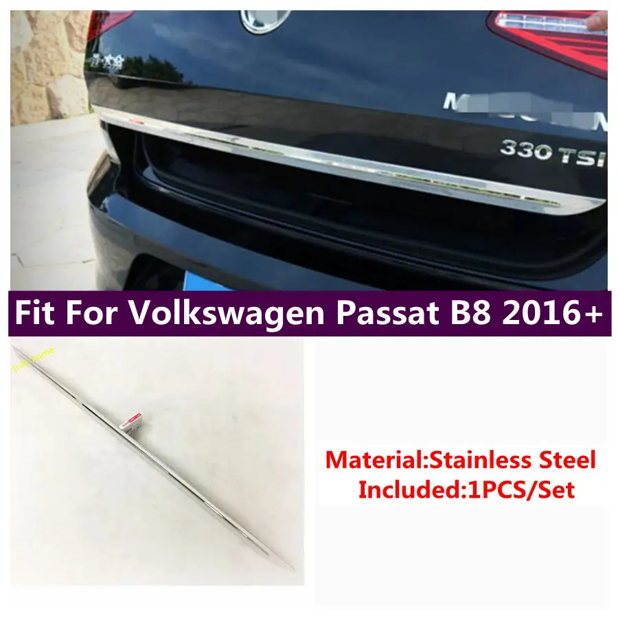 

Rear Trunk Tailgate Door Bottom Strip Cover Trim Fit For Volkswagen Passat B8 2016 - 2018 Exterior Decoration Accessories