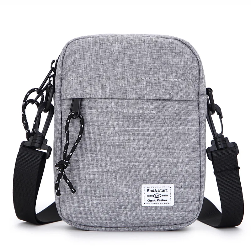 Men's Small Bag Shoulder Bag Trendy Diagonal Backpack Peito Bag Light Boy Mini Casual Bag Pacote de cintura do telefone móvel