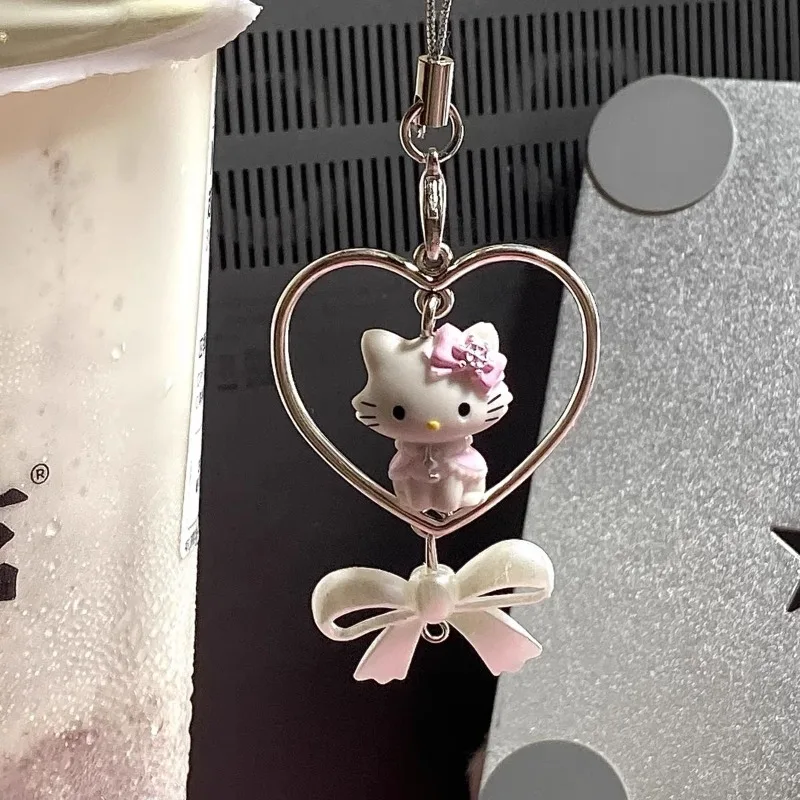 

Pendant Hello Kitty Anime Peripheral Cartoon Delicate Accessories Versatile Cute Mobile Phone Hanging Up Personality Y2k