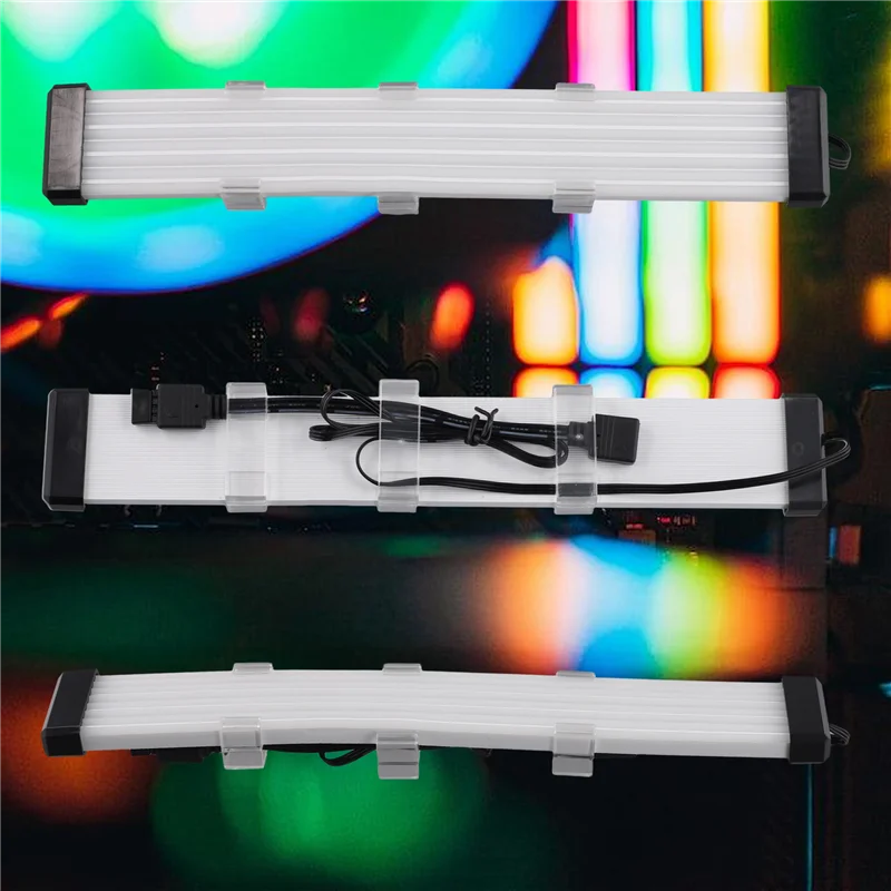 

Новый! !RGB светодиодная лента ARGB плата синхронизации для блока питания компьютера графический процессор чехол для кабеля видеокарта неоновая линия видеокарта